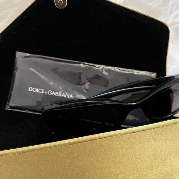 Dolce & Gabbana #6124 Black/ Light Grey Ombré lens Cat Eye Sunglasses - Picture 6 of 16